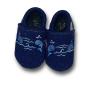 Preview: Wollwalkpuschen – Wale blau