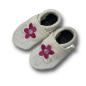 Preview: Wollwalkpuschen – Blume Creme
