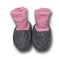 Preview: Walk-Baby-Schlupfi Wollwalk grau meliert