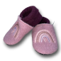 Preview: Wollwalkpuschen – Regenbogen rosa