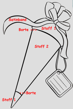 Schultüte in verschiedenen Größen