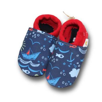 Preview: Nautic - Vegane Krabbelschuhe