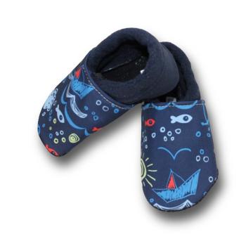 Preview: Nautic - Vegane Krabbelschuhe