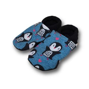 Preview: Pinguin - Vegane Krabbelschuhe