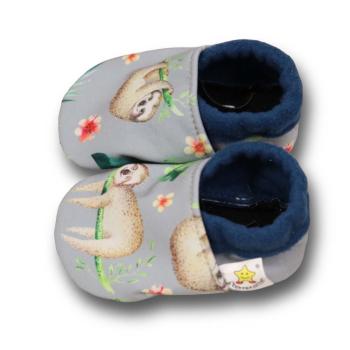Preview: Faultier - Vegane Krabbelschuhe