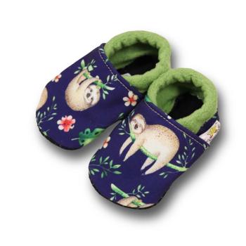 Preview: Faultier - Vegane Krabbelschuhe