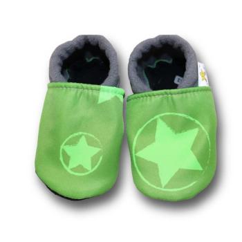 Sterne - Vegane Krabbelschuhe