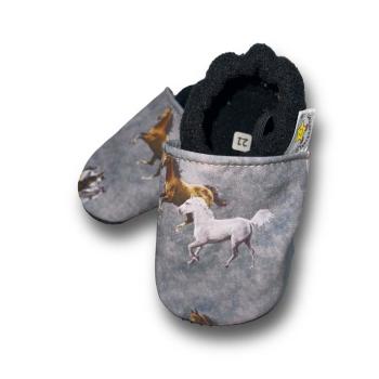 Preview: Pferd - Vegane Krabbelschuhe