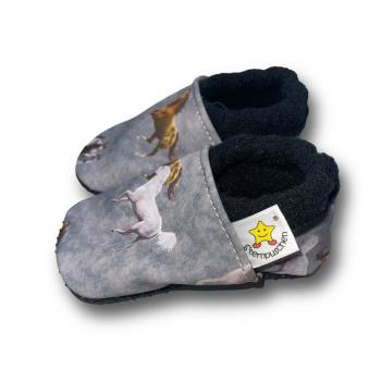 Preview: Pferd - Vegane Krabbelschuhe