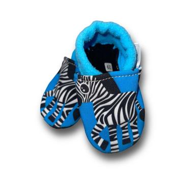 Preview: Zebra - Vegane Krabbelschuhe