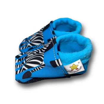 Preview: Zebra - Vegane Krabbelschuhe