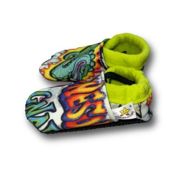 Preview: Graffiti - Vegane Krabbelschuhe