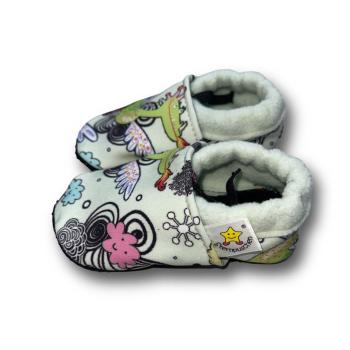 Preview: Drache - Vegane Krabbelschuhe
