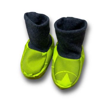 Softshell-Baby Schlupfis Neon- gelb Sterne