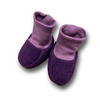 Walk-Baby-Schlupfi Wollwalk dkl.lila