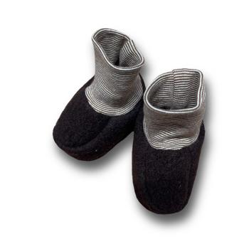 Walk-Baby-Schlupfi Wollwalk schwarz