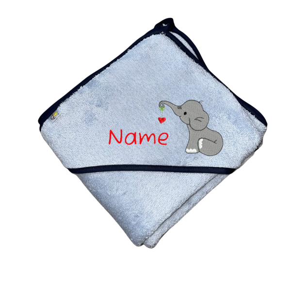 Elefant/Hellblau/Blau