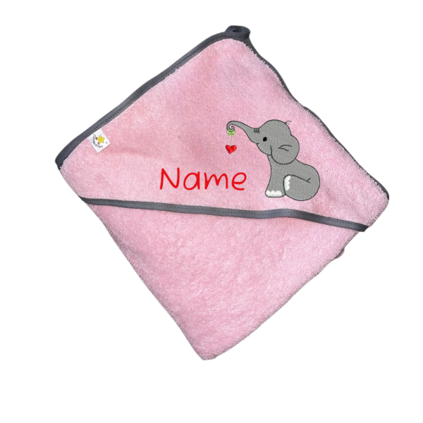 Elefant/Rosa/Grau