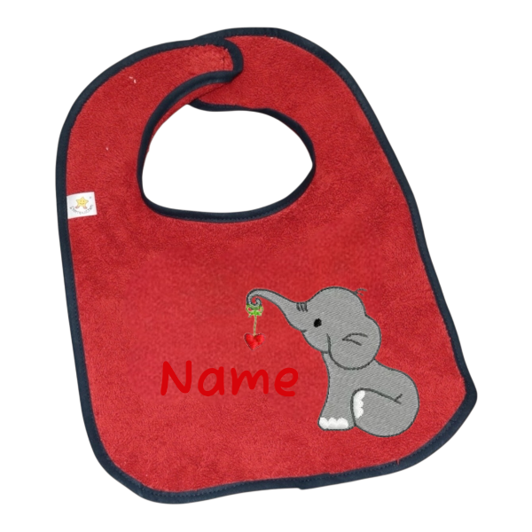 Elefant/Rot/Grau