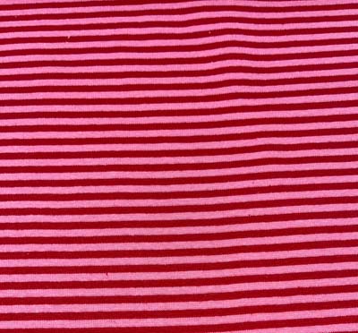Streifen rot/dkl.rosa