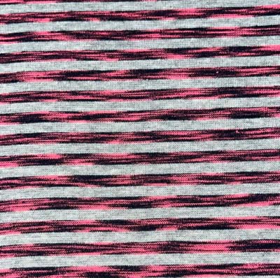Streifen grau/neonpink-schwarz