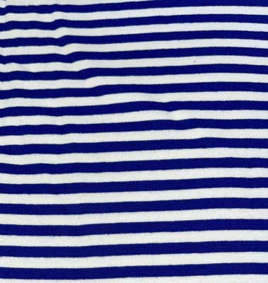 Streifen royalblau/weiß