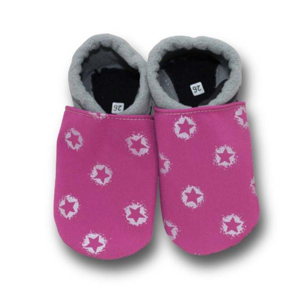 Sterne - Vegane Krabbelschuhe