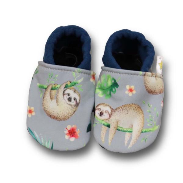 Faultier - Vegane Krabbelschuhe