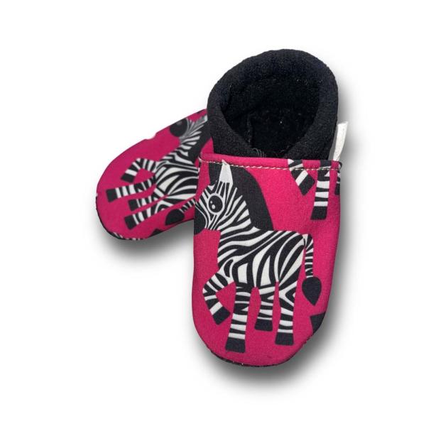 Zebra - Vegane Krabbelschuhe