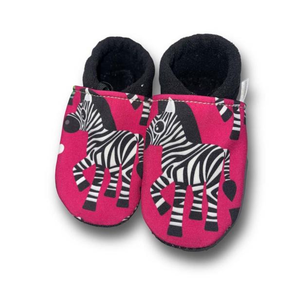 Zebra - Vegane Krabbelschuhe