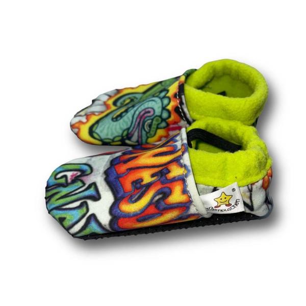 Graffiti - Vegane Krabbelschuhe