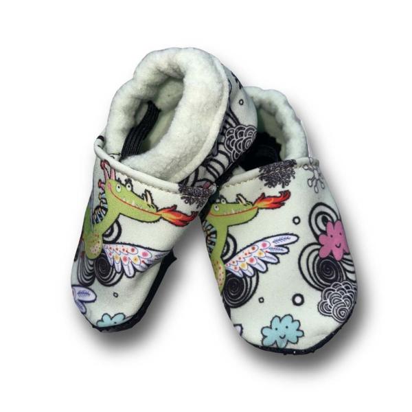 Drache - Vegane Krabbelschuhe