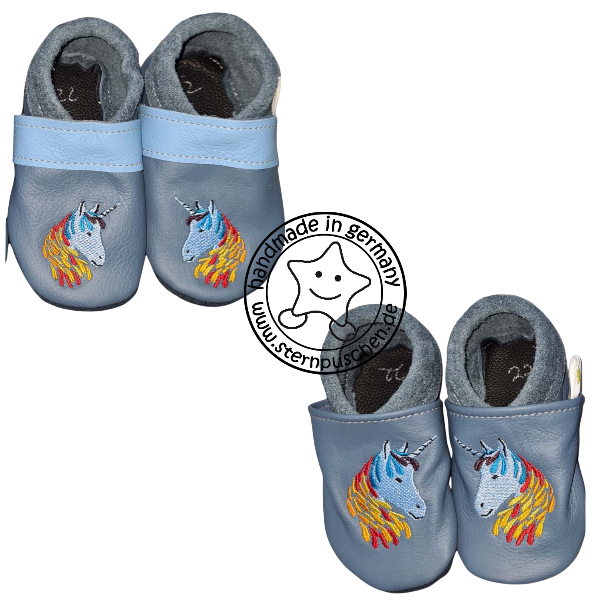 Lederpuschen Einhorn T740