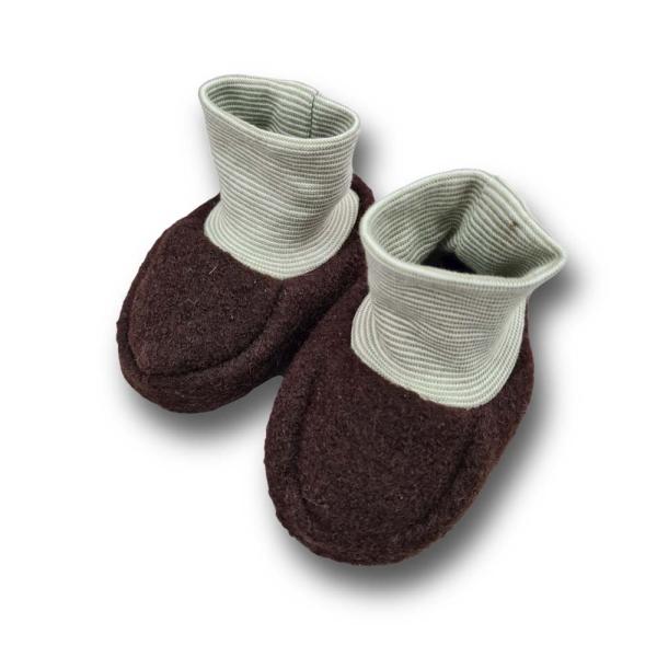 Walk-Baby-Schlupfi Wollwalk dunkelbraun