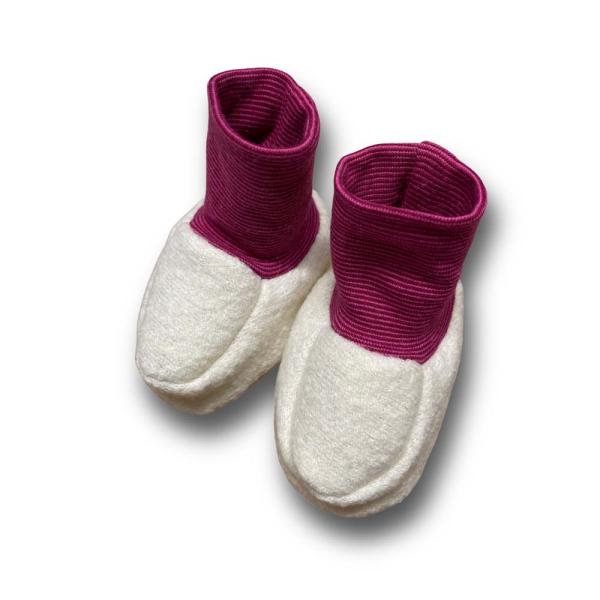 Walk-Baby-Schlupfi Wollwalk wollweiß