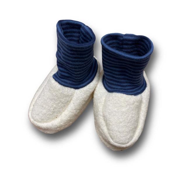 Walk-Baby-Schlupfi Wollwalk wollweiß
