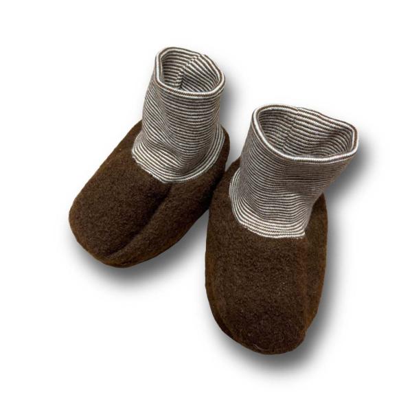 Walk-Baby-Schlupfi Wollwalk dunkelbraun