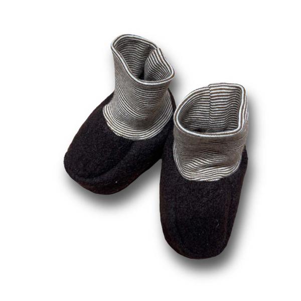 Walk-Baby-Schlupfi Wollwalk schwarz